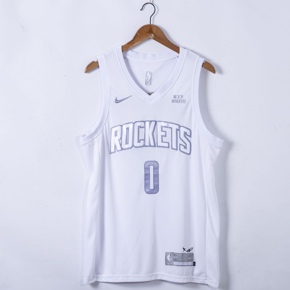 Men Houston Rockets #0 Westbrook White Game Nike 2021 NBA Jerseys->houston rockets->NBA Jersey